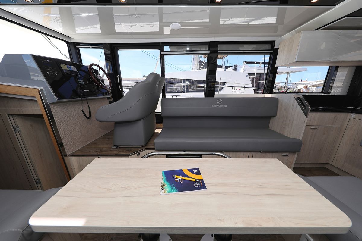 Salon of Good Time, a Cobra Yachts Seamaster 45 yacht at Grad Vodice, Croatia
