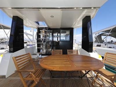 Deck of Good Time, a Cobra Yachts Seamaster 45 yacht at Grad Vodice, Croatia