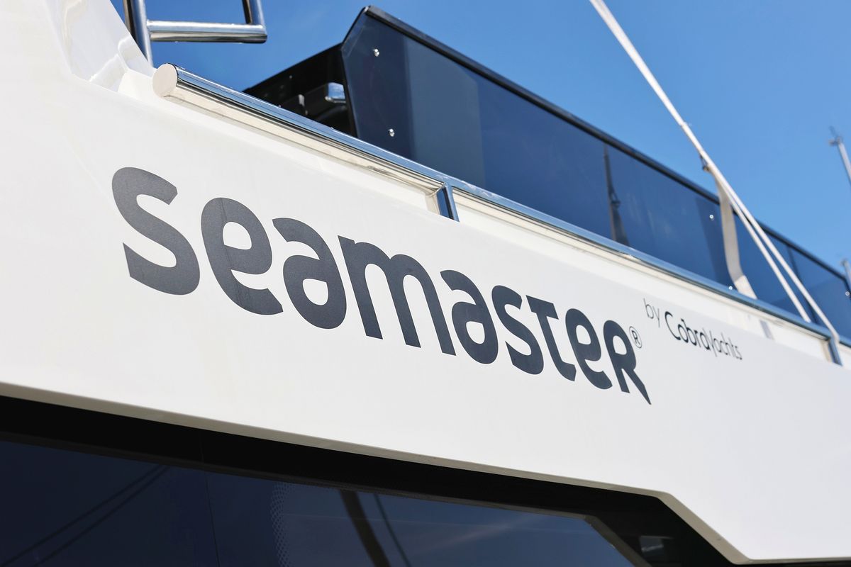 Exterior view of Good Time, a Cobra Yachts Seamaster 45 yacht at Grad Vodice, Croatia