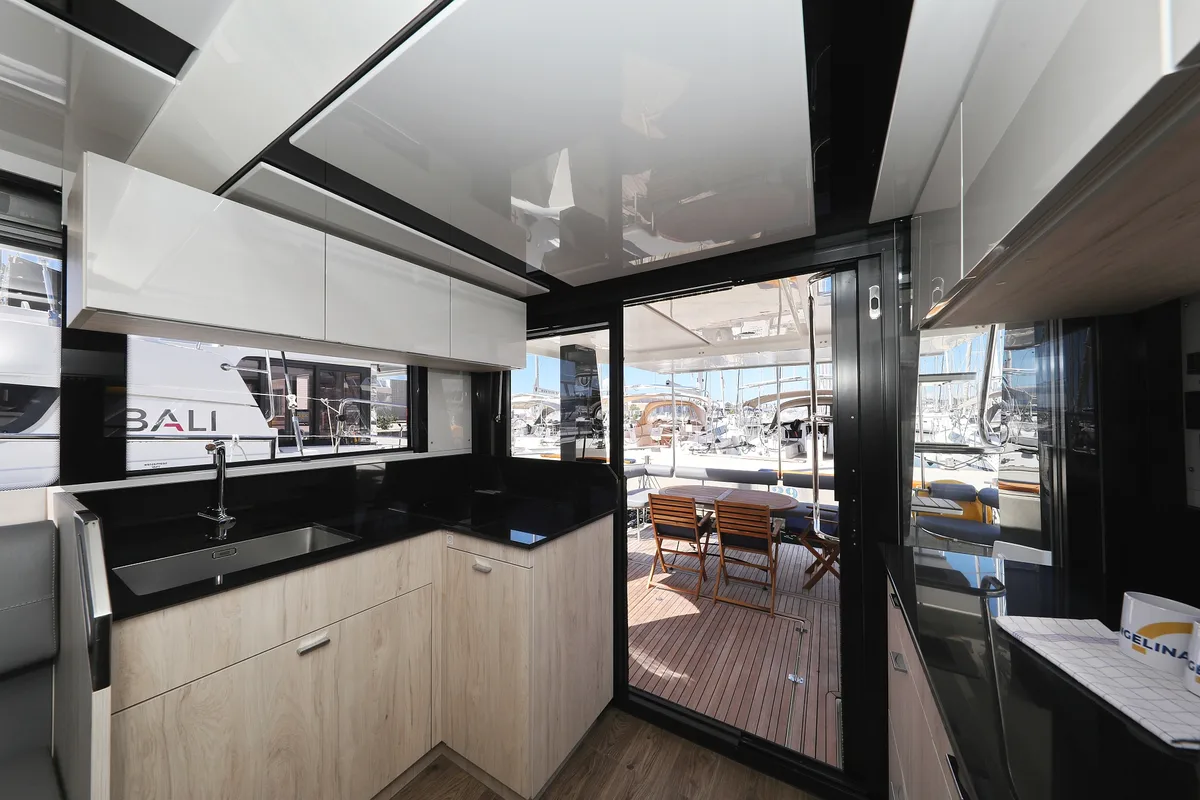Galley of Good Time, a Cobra Yachts Seamaster 45 yacht at Grad Vodice, Croatia