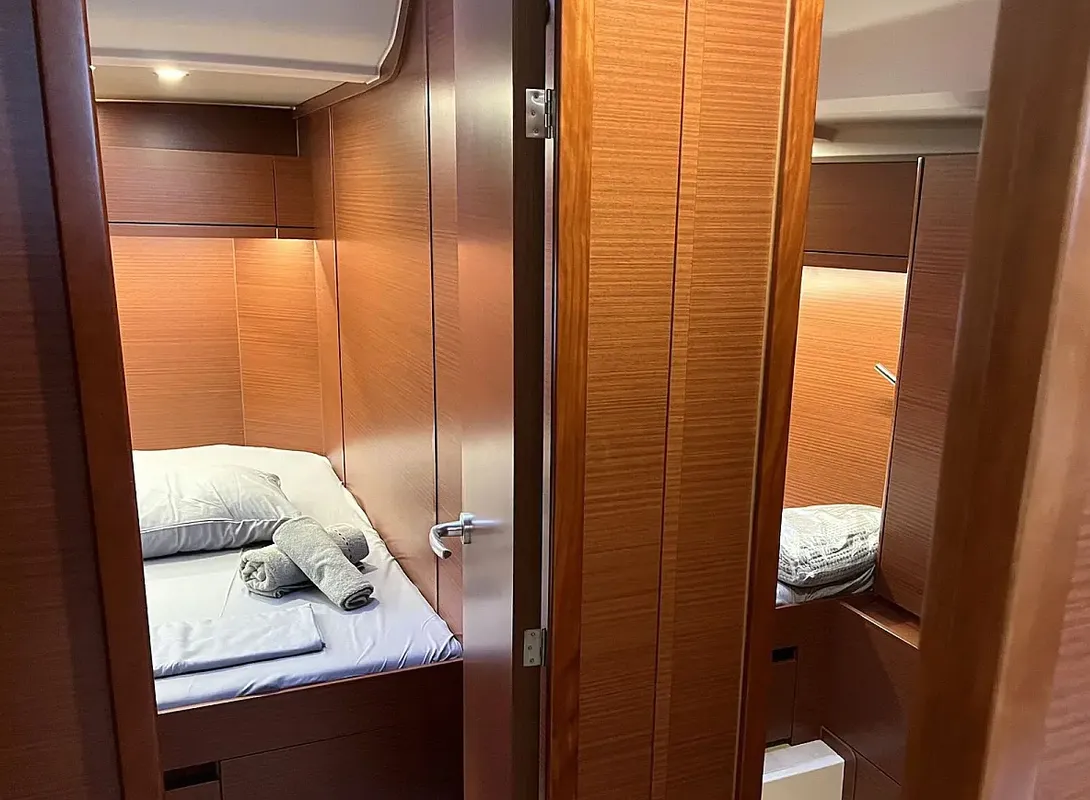 Neraida, a Hanse Yachts Hanse 508 sailboat at Municipal Unit of Lefkada, Greece