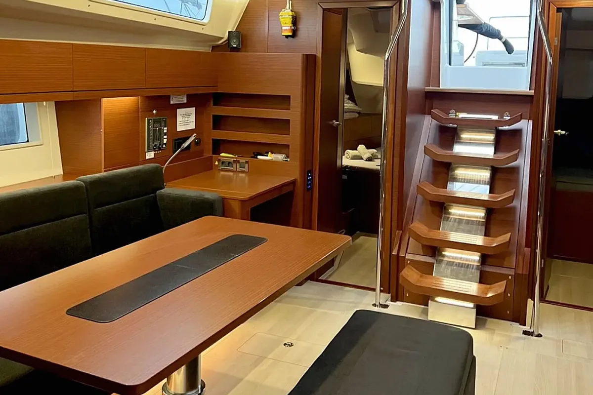 Neraida, a Hanse Yachts Hanse 508 sailboat at Municipal Unit of Lefkada, Greece