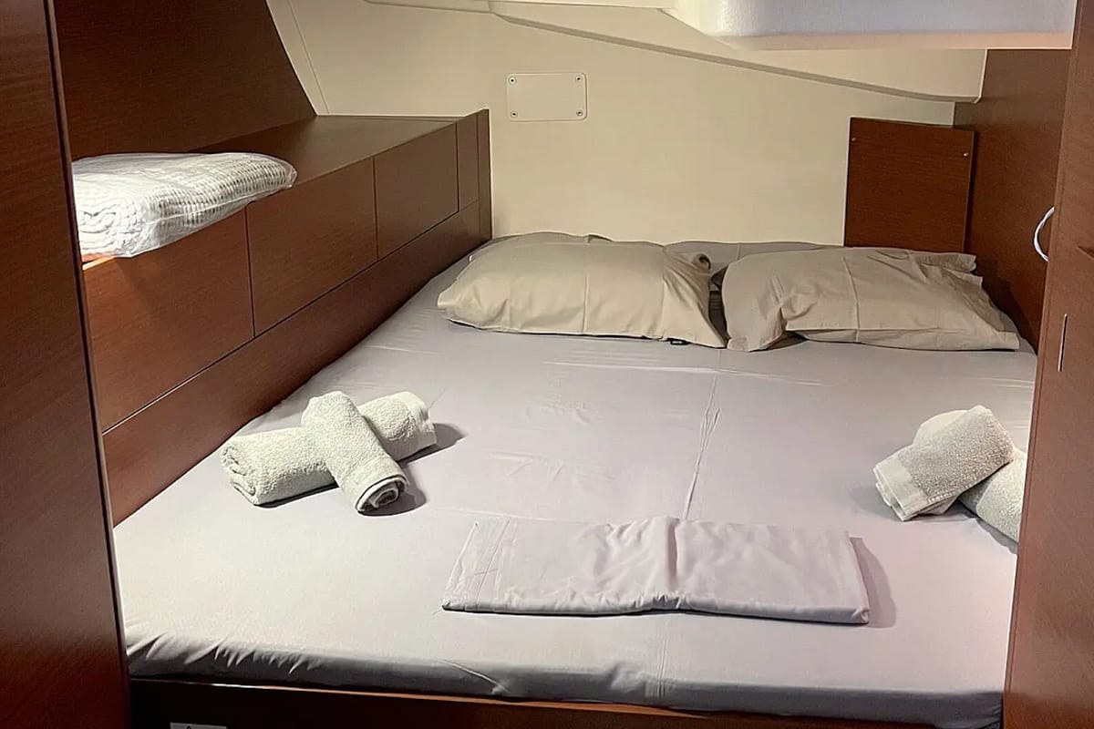 Neraida, a Hanse Yachts Hanse 508 sailboat at Municipal Unit of Lefkada, Greece