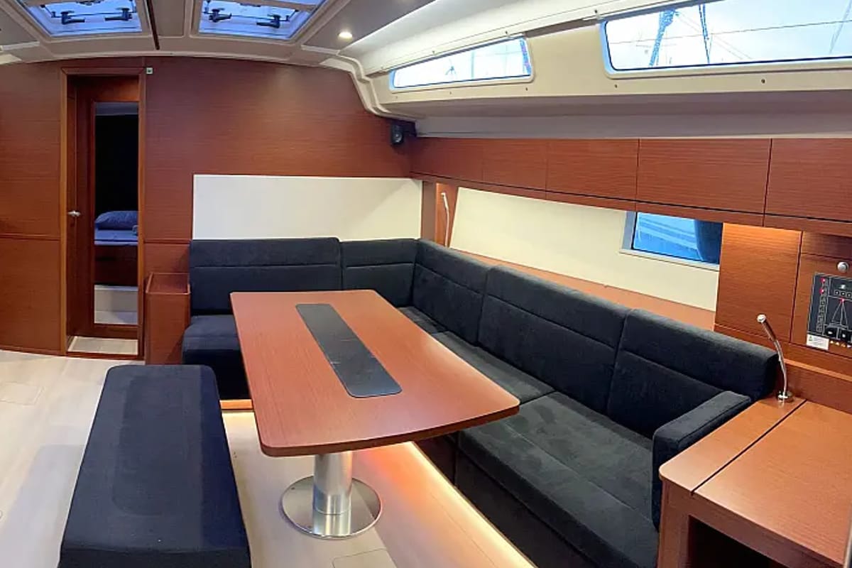 Neraida, a Hanse Yachts Hanse 508 sailboat at Municipal Unit of Lefkada, Greece