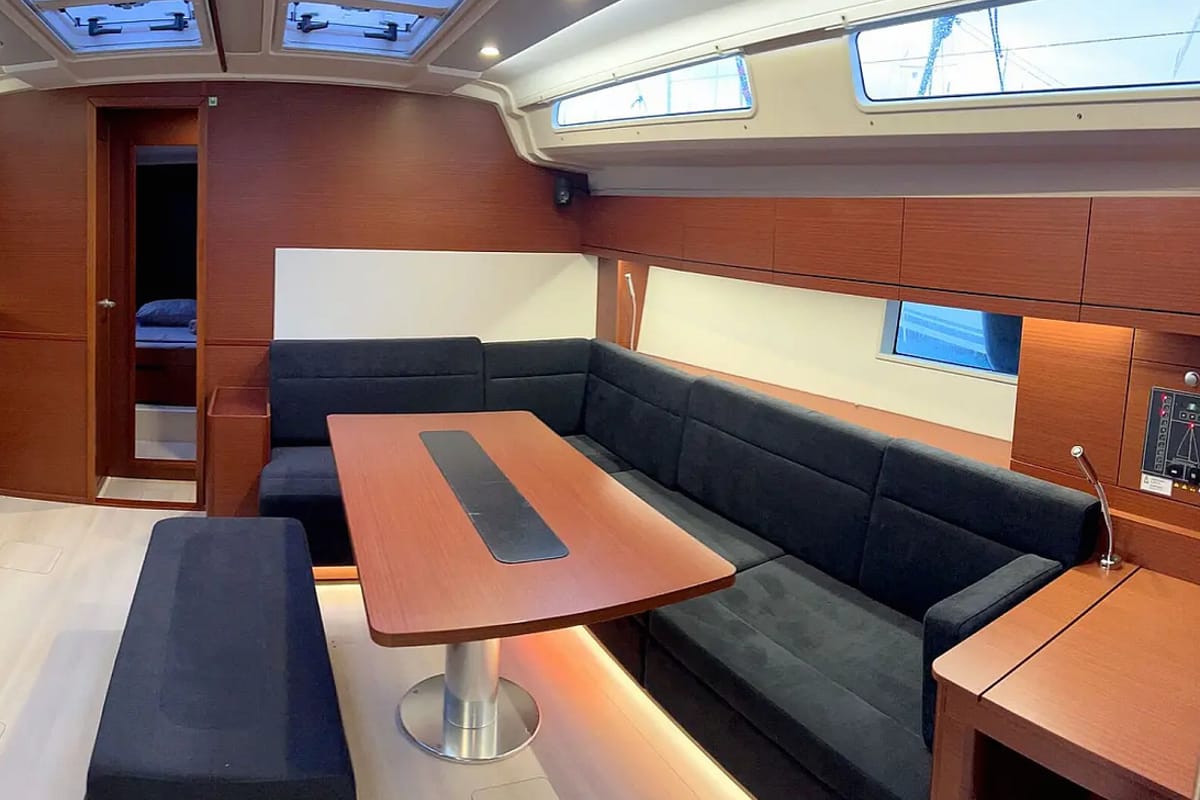 Neraida, a Hanse Yachts Hanse 508 sailboat at Municipal Unit of Lefkada, Greece