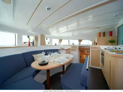 Maestro, a Lagoon 380 catamaran at Municipal Unit of Lefkada, Greece