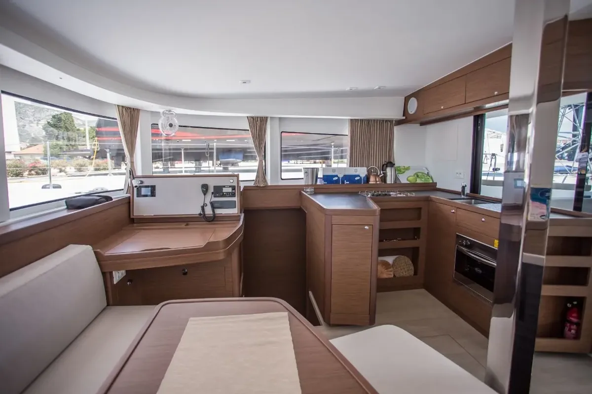 Galley of Ariel 3, a Lagoon 42 catamaran at Baan Salak Phet, Thailand