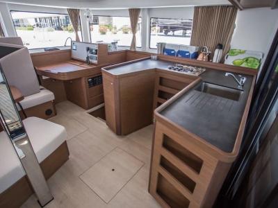 Galley of Ariel 3, a Lagoon 42 catamaran at Baan Salak Phet, Thailand
