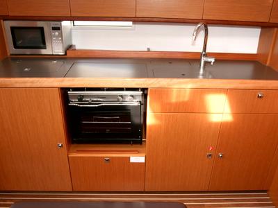 Galley of Raven, a Bavaria Cruiser 41 sailboat at Grad Pula, Croatia