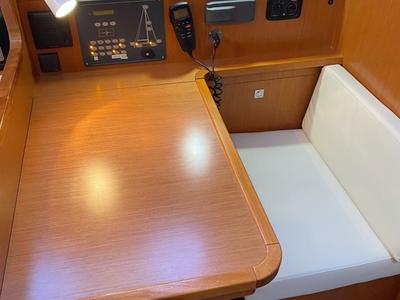 Salon of Raven, a Bavaria Cruiser 41 sailboat at Grad Pula, Croatia