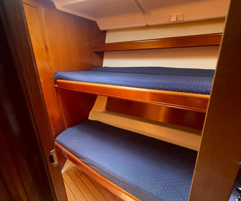 Cabin on IRIDA, a Beneteau Oceanis 473 sailboat at Marina Delta Kallithea, Greece