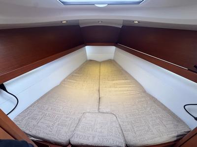 Cabin on Placebo, a Cantiere Del Pardo (Grand Soleil) Grand Soleil 39 sailboat at La Rochelle, France