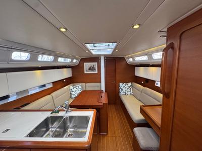 Salon of Placebo, a Cantiere Del Pardo (Grand Soleil) Grand Soleil 39 sailboat at La Rochelle, France