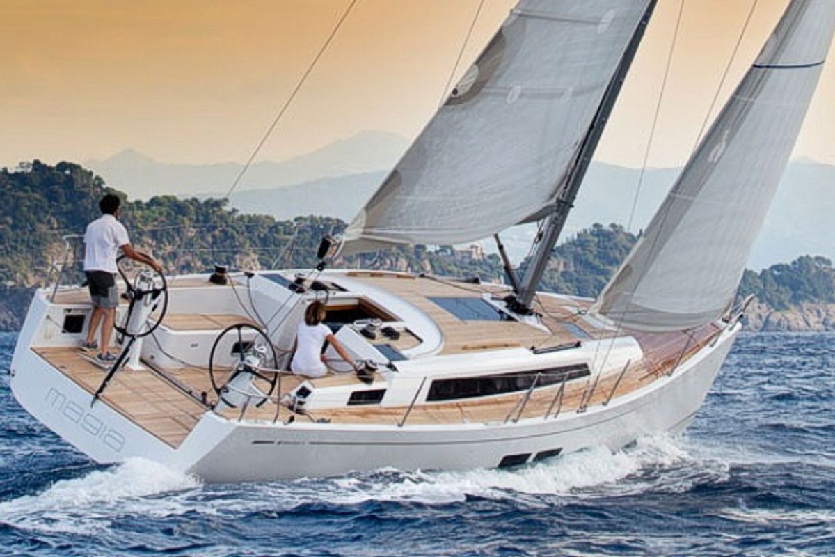 Exterior view of Placebo, a Cantiere Del Pardo (Grand Soleil) Grand Soleil 39 sailboat at La Rochelle, France