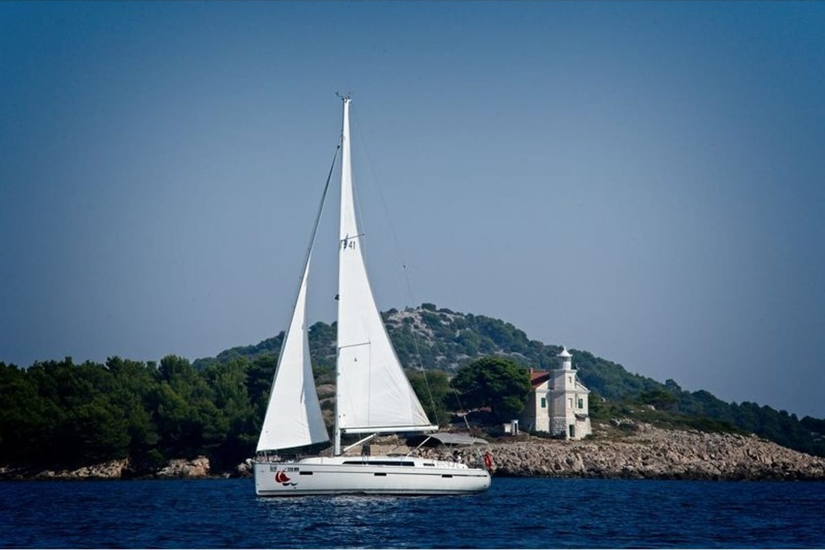 MH 58, a Bavaria Cruiser 41 sailboat at Murter, Croatia