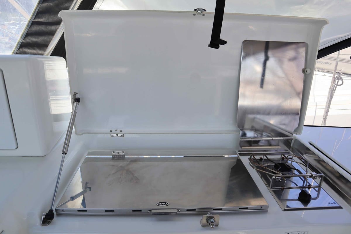 Galley of Sun Rise I, a Jeanneau Sun Loft 47 sailboat at Athens, Greece
