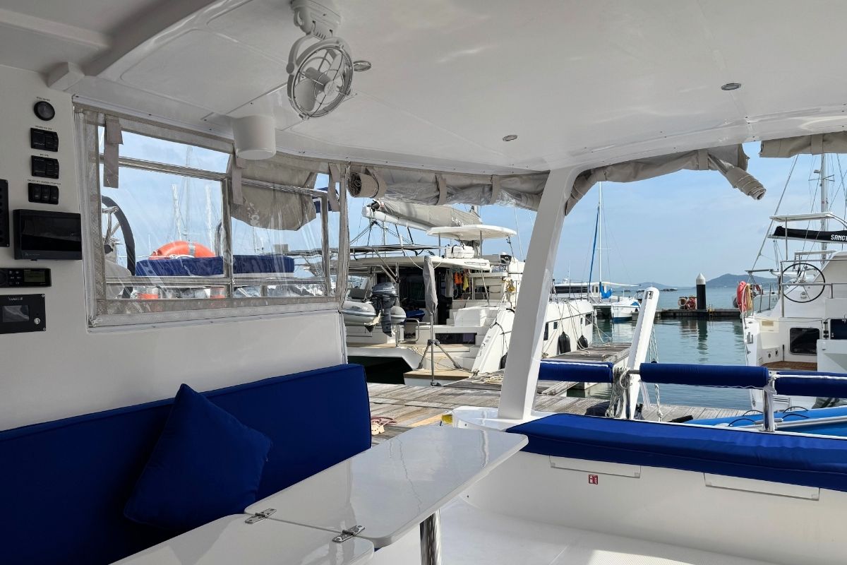 Galley of Gauthai, a Island Spirit Yachts Island Spirit 410 catamaran at Mai Khao, Thailand
