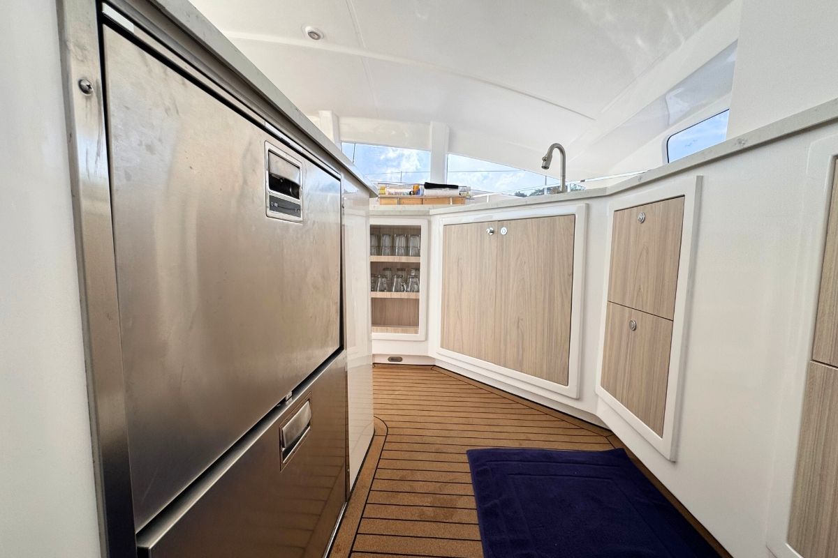 Galley of Gauthai, a Island Spirit Yachts Island Spirit 410 catamaran at Mai Khao, Thailand