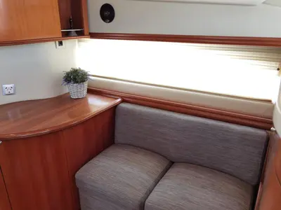Salon of Emily Grace II, a Rodman 41 Fly yacht at Port d'Andratx, Spain