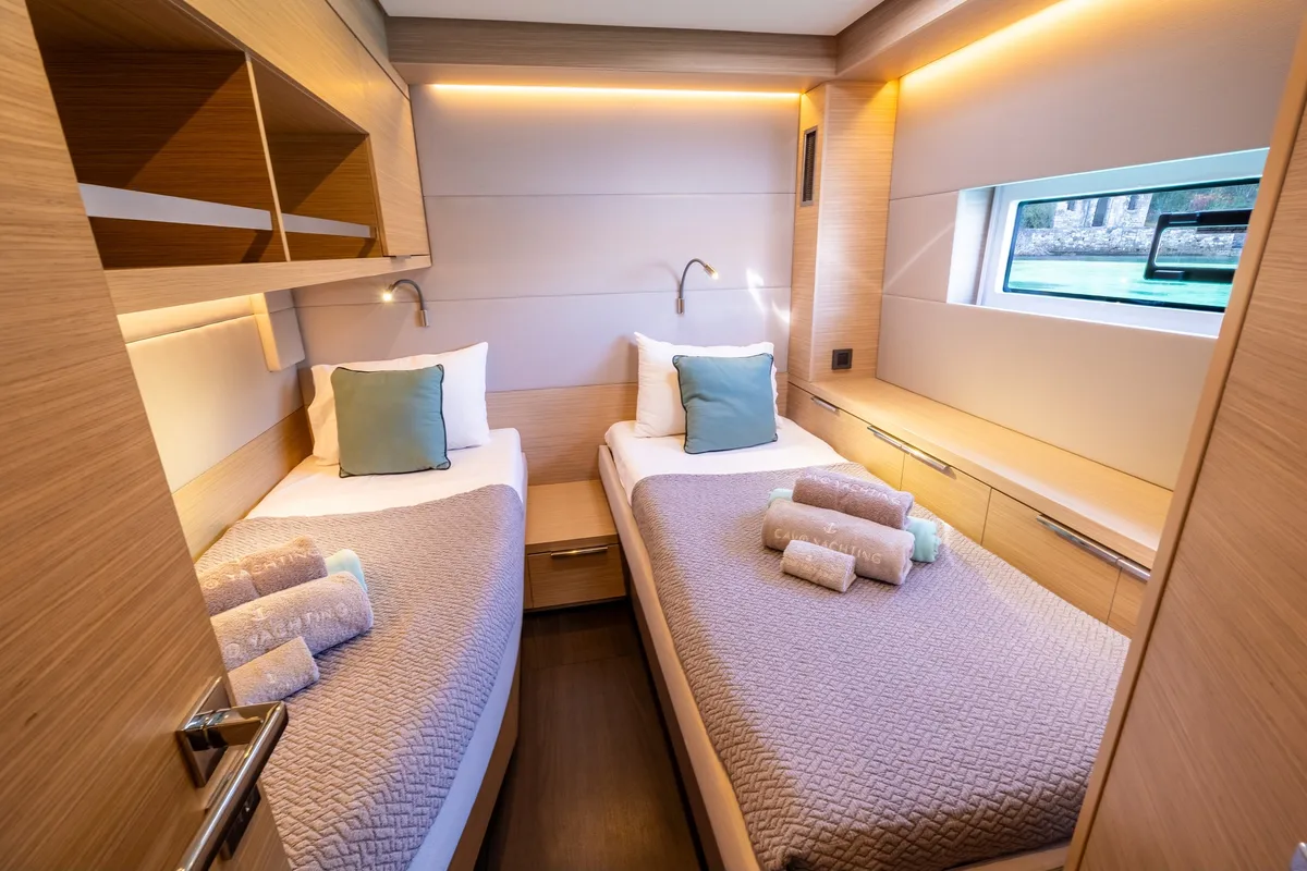 Cabin on HUMBLE ONE, a Lagoon 55 catamaran at Municipal Unit of Lefkada, Greece