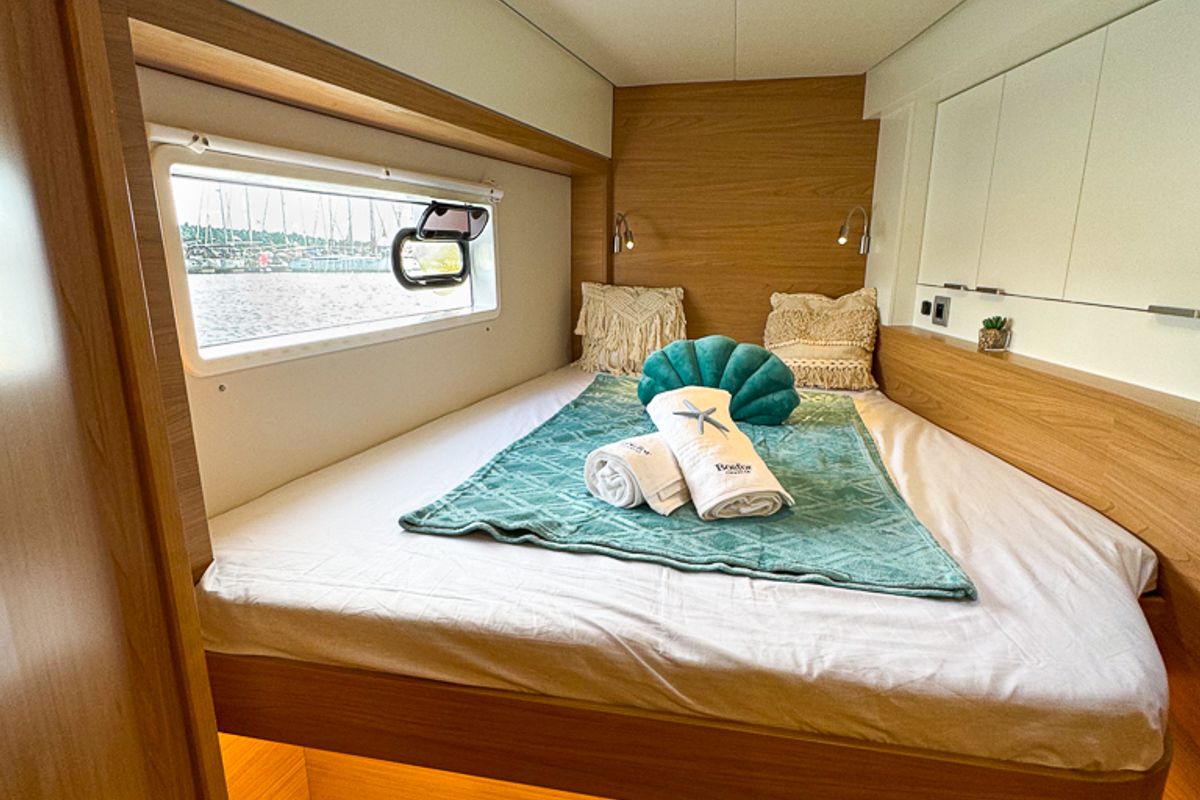 Cabin on Merlot, a Bali 4.2 catamaran at Pirovac, Croatia