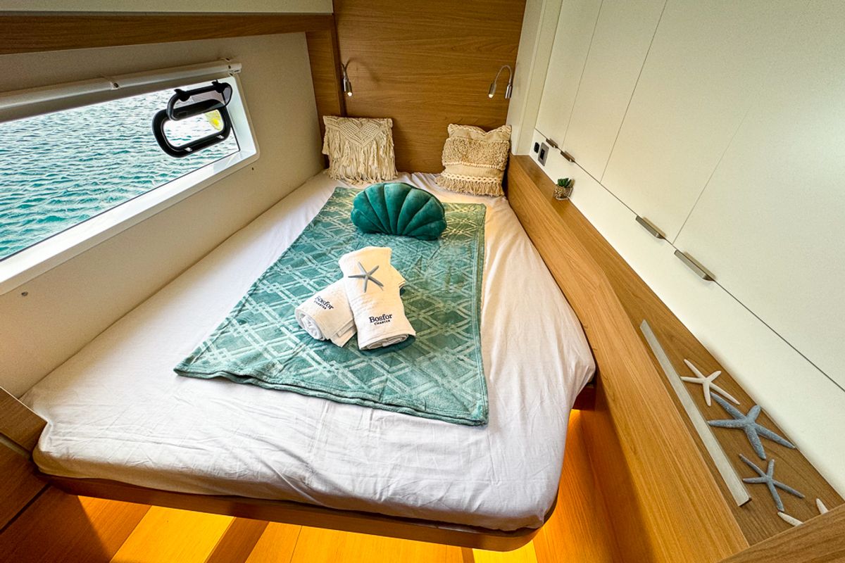 Cabin on Merlot, a Bali 4.2 catamaran at Pirovac, Croatia