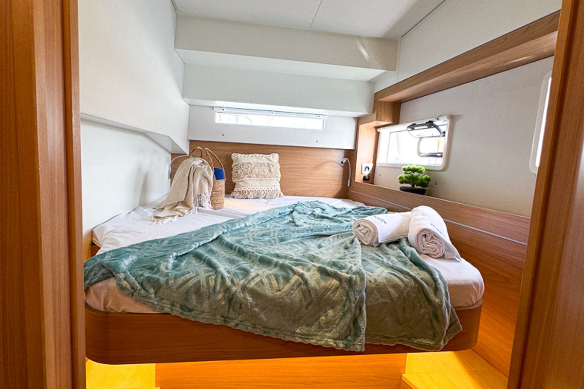 Cabin on Merlot, a Bali 4.2 catamaran at Pirovac, Croatia