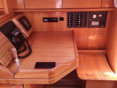 Salon of Seasail, a Bavaria Cruiser 33 sailboat at Municipal Unit of Lefkada, Greece