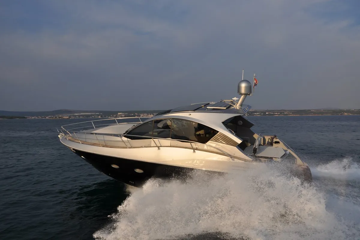 Exterior view of Eva 2, a Grginić jahte Mirakul 40 yacht at Grad Biograd na Moru, Croatia
