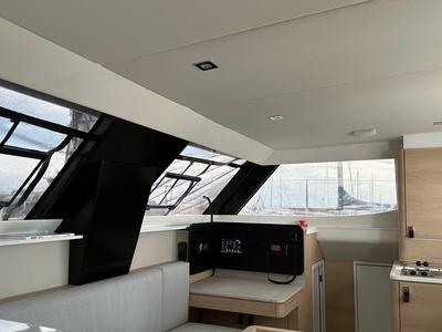 Salon of Ilusión, a Aventura Catamarans Aventura 37 catamaran at Valencia, Spain