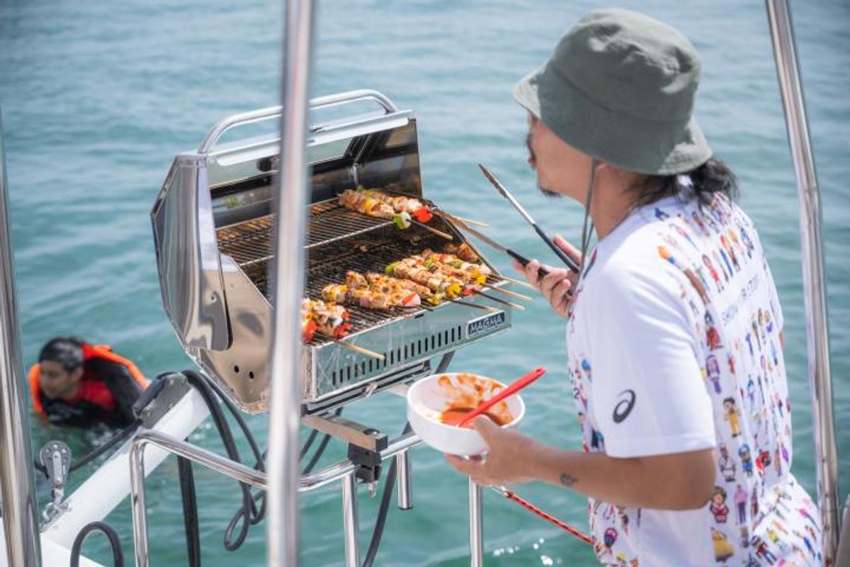 Kinara, a Fountaine Pajot Lucia 40 catamaran at Mai Khao, Thailand