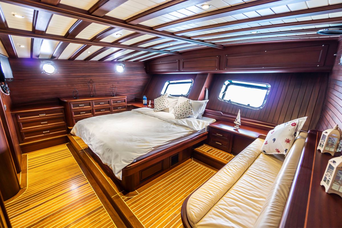 Cabin on Carpe Diem XI, a Gulet Gulet gulet at Bodrum, Turkey