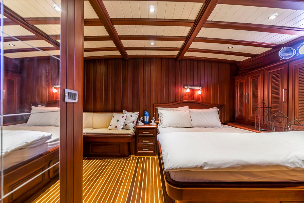 Cabin on Carpe Diem XI, a Gulet Gulet gulet at Bodrum, Turkey