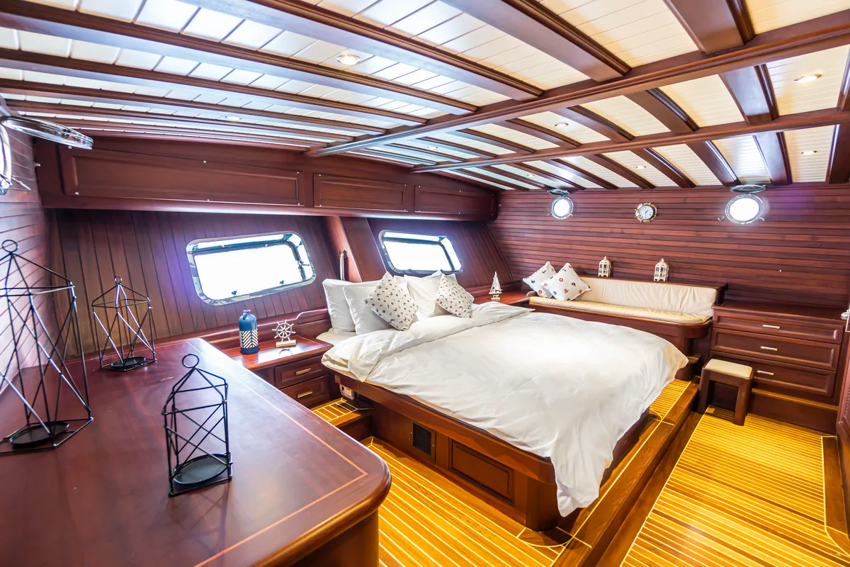 Cabin on Carpe Diem XI, a Gulet Gulet gulet at Bodrum, Turkey