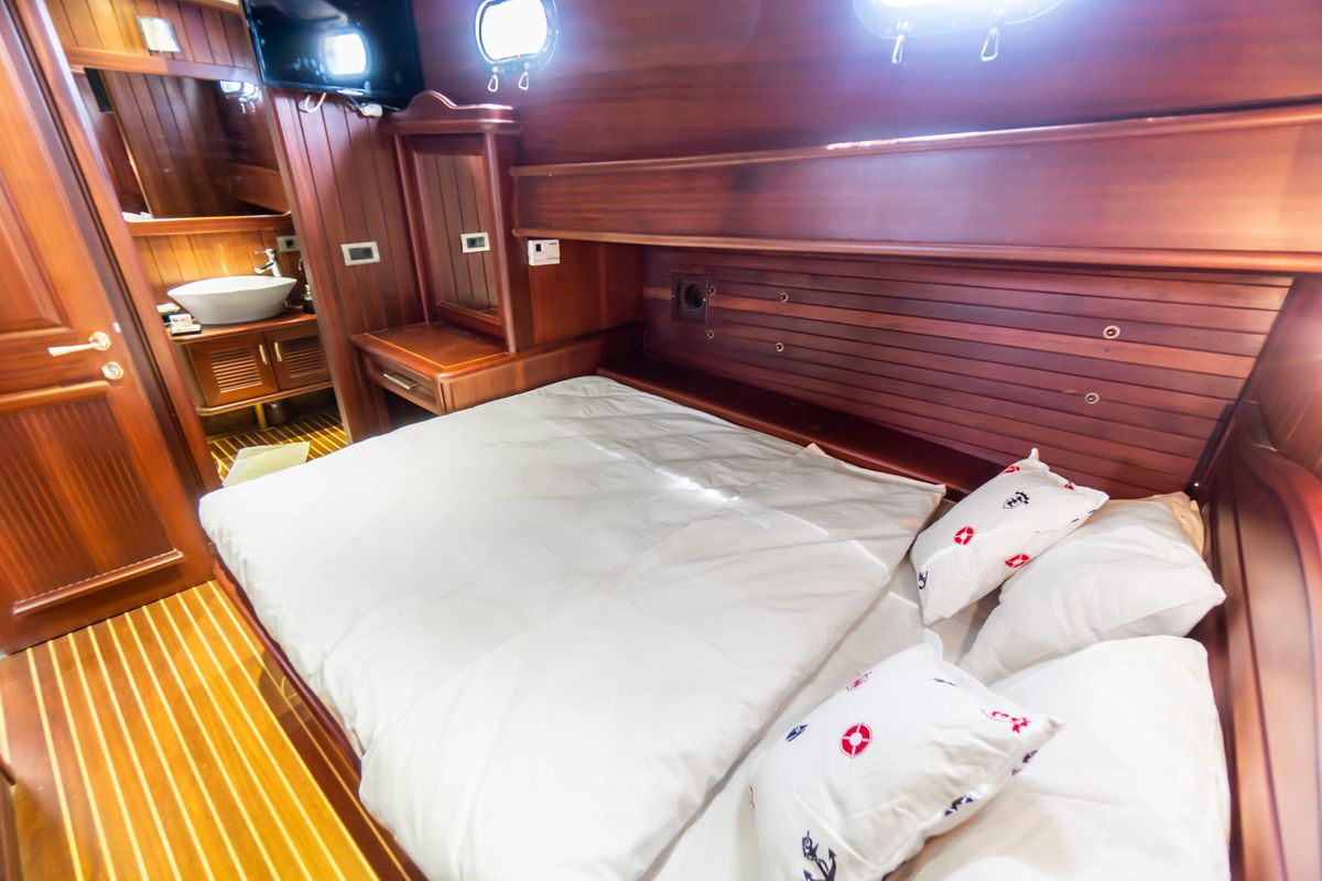 Cabin on Carpe Diem XI, a Gulet Gulet gulet at Bodrum, Turkey