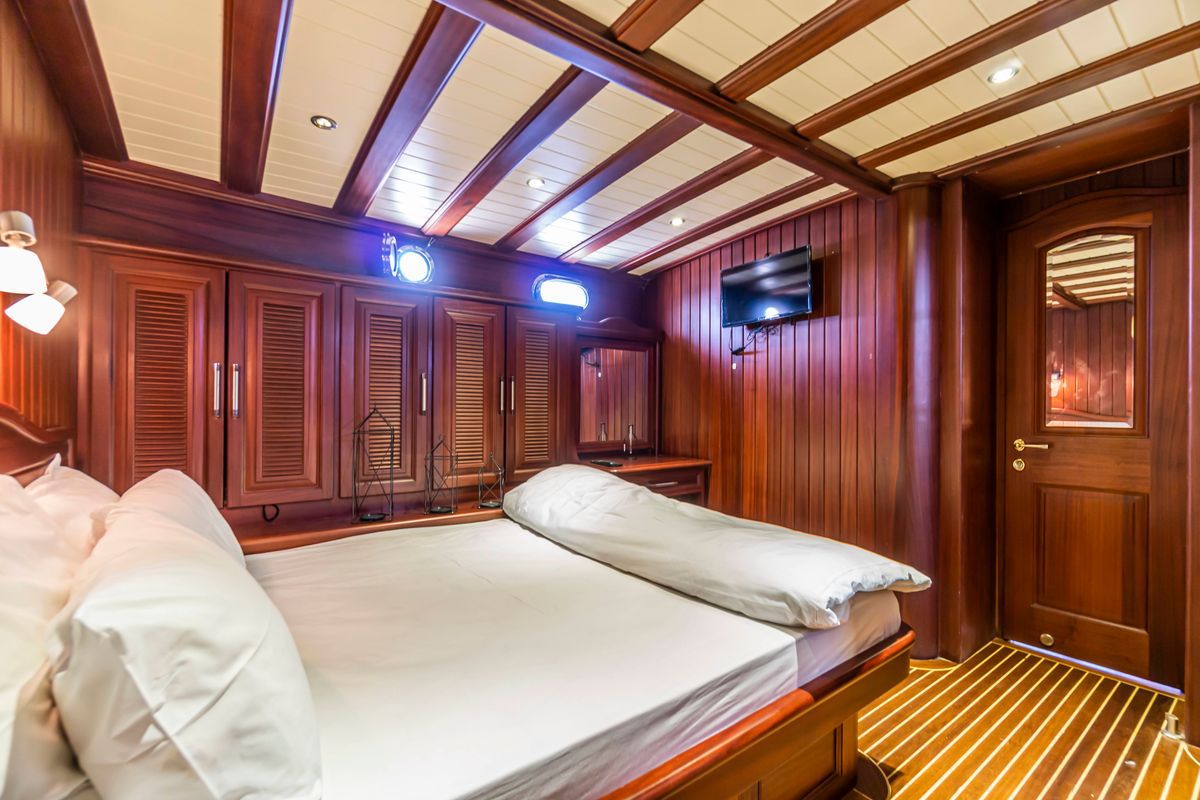 Cabin on Carpe Diem XI, a Gulet Gulet gulet at Bodrum, Turkey