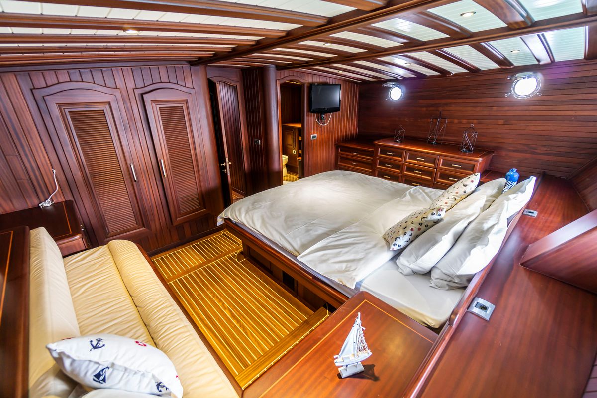 Cabin on Carpe Diem XI, a Gulet Gulet gulet at Bodrum, Turkey