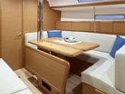 Salon of Sunsail 38 Classic, a Jeanneau Sun Odyssey 389 sailboat at Municipal Unit of Lefkada, Greece