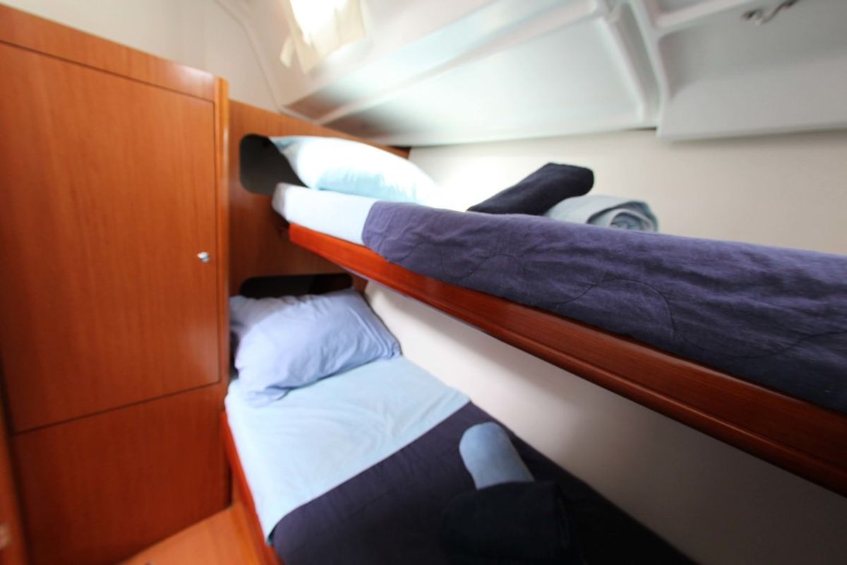 Cabin on Joker, a Beneteau Cyclades 50.5 sailboat at Athens, Greece