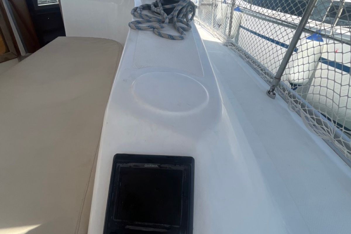 Deck of TIKA, a Bavaria Cruiser 34 sailboat at Općina Sukošan, Croatia