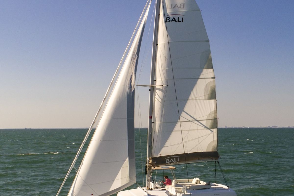 Exterior view of Jolene, a Bali Catspace catamaran at Pirovac, Croatia