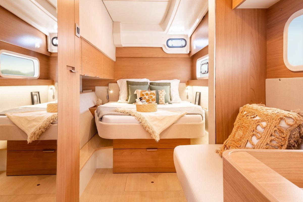 Cabin on Jolene, a Bali Catspace catamaran at Pirovac, Croatia