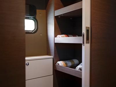 Cabin on Jolene, a Bali Catspace catamaran at Pirovac, Croatia