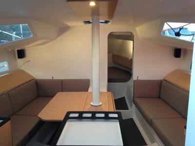 Salon of Aminata, a Pogo Structures Pogo 36 sailboat at Alameda, United States