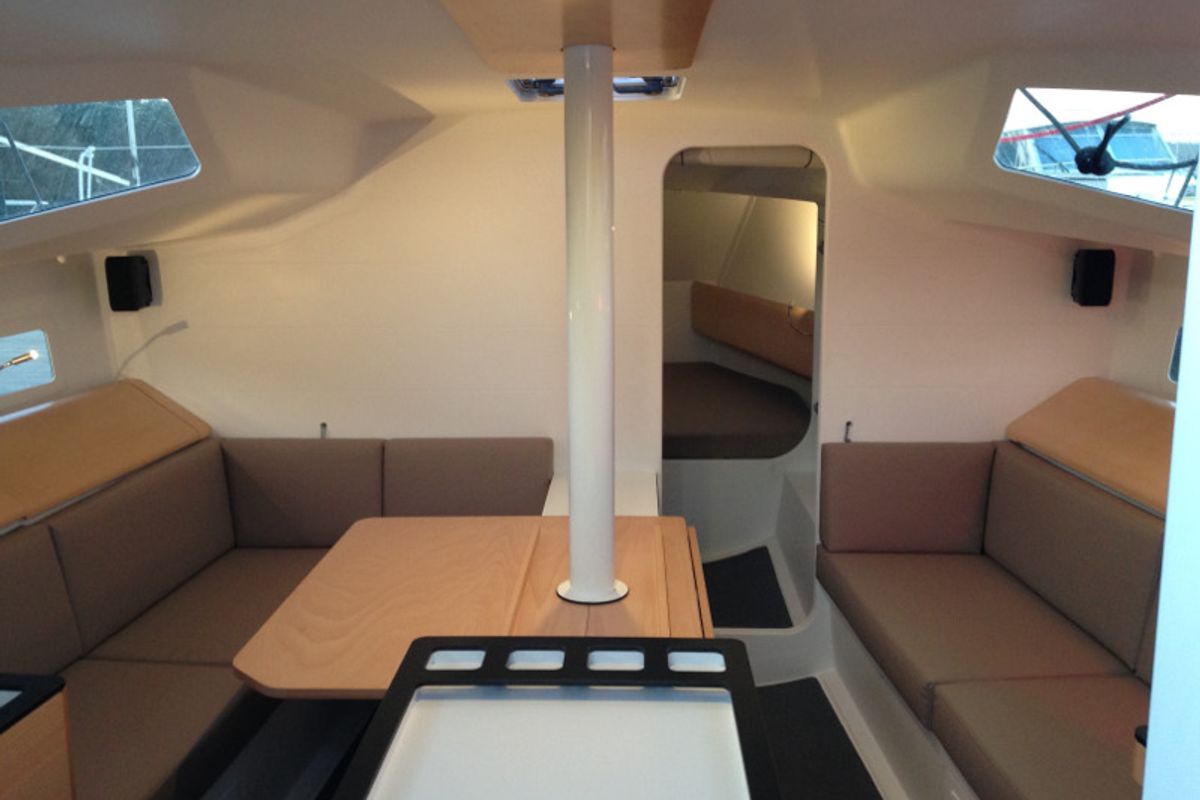 Salon of Aminata, a Pogo Structures Pogo 36 sailboat at Alameda, United States