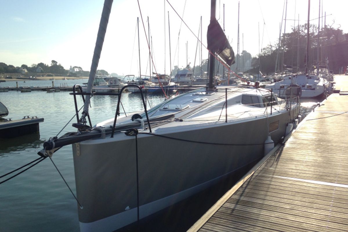 Exterior view of Aminata, a Pogo Structures Pogo 36 sailboat at Alameda, United States