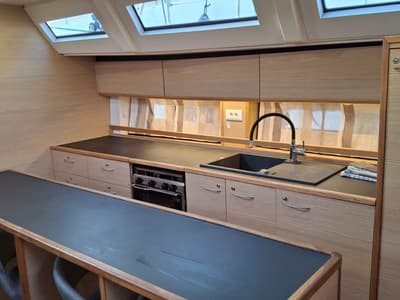 Galley of Mihaela, a D&D Kufner 54 Exclusive sailboat at Grad Trogir, Croatia
