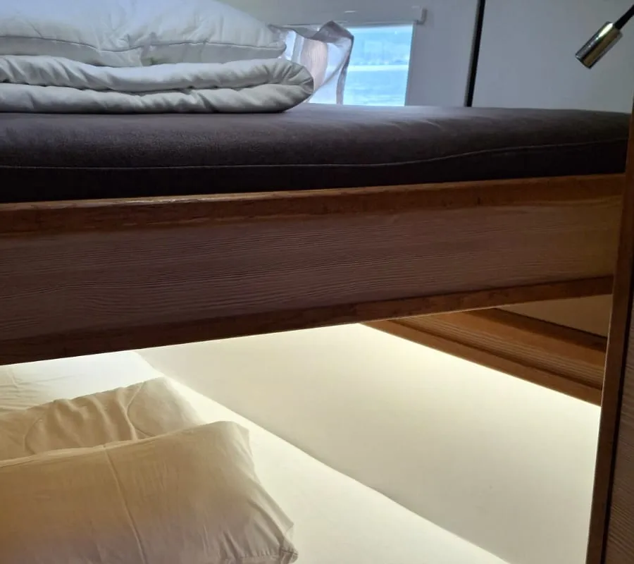 Cabin on Mihaela, a D&D Kufner 54 Exclusive sailboat at Grad Trogir, Croatia