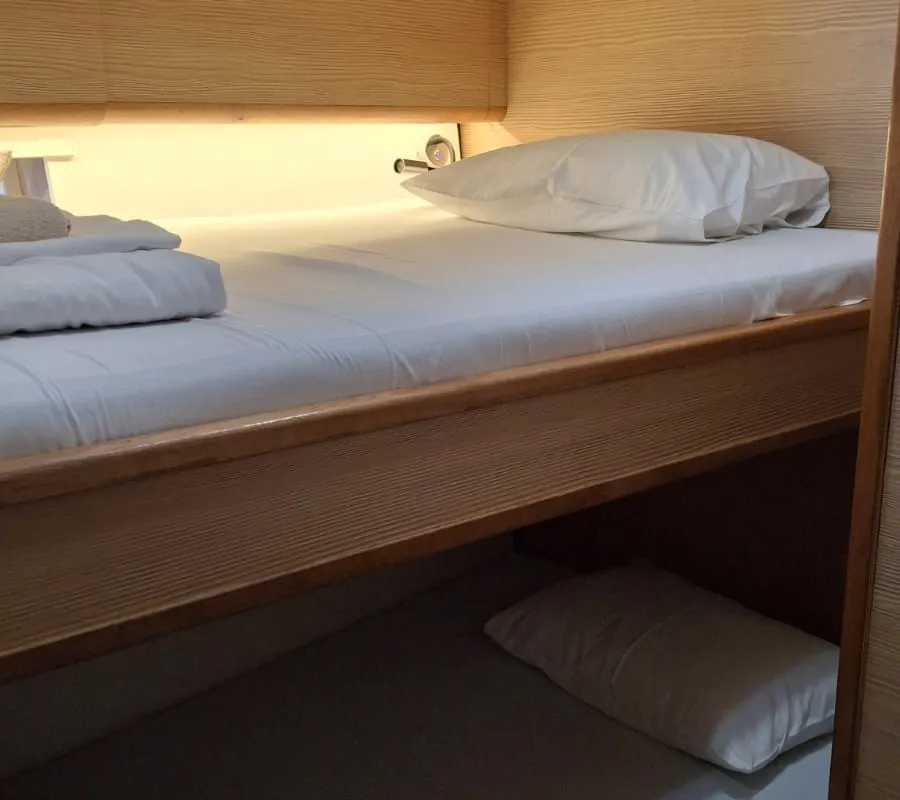 Cabin on Mihaela, a D&D Kufner 54 Exclusive sailboat at Grad Trogir, Croatia