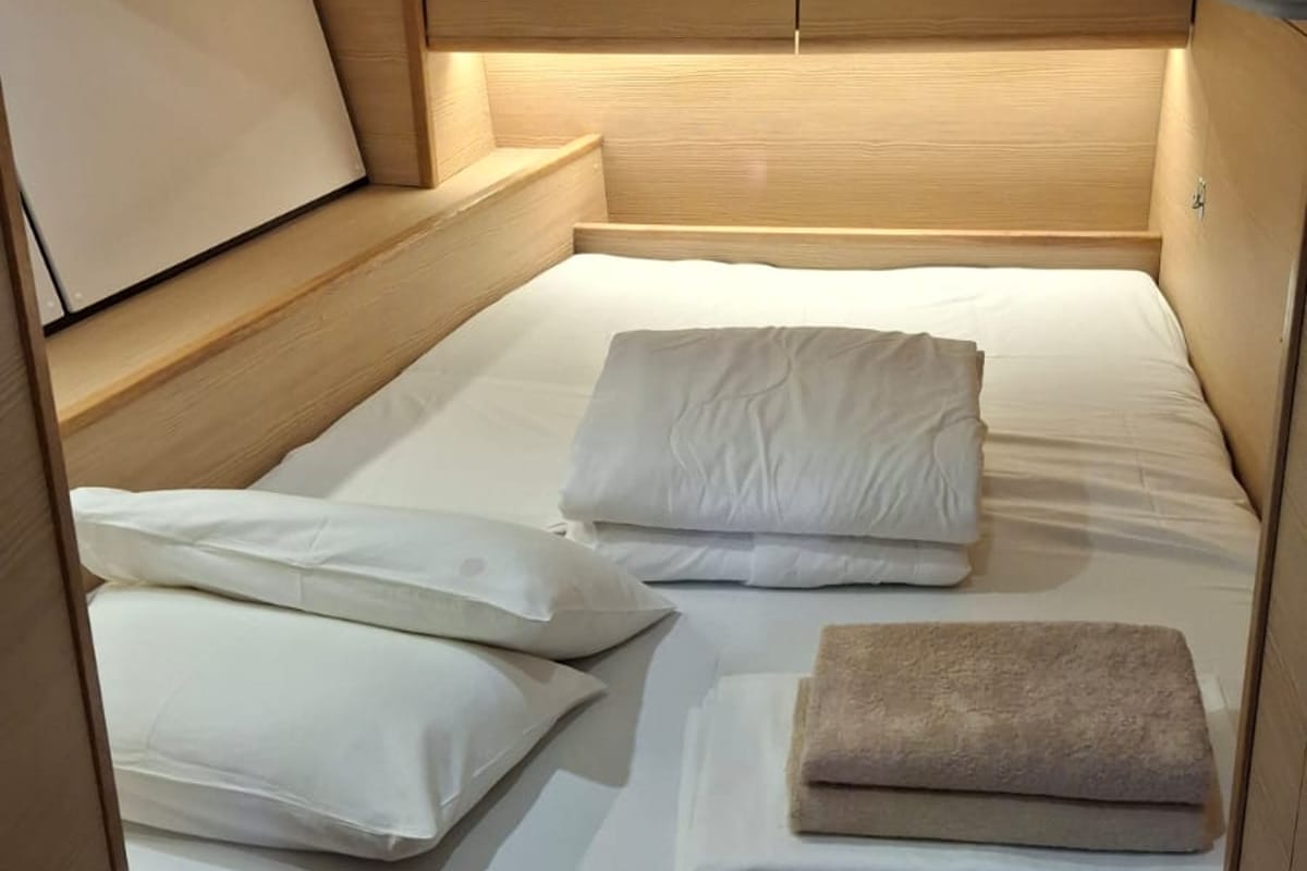 Cabin on Mihaela, a D&D Kufner 54 Exclusive sailboat at Grad Trogir, Croatia